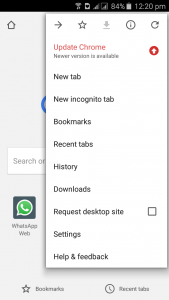 cara menggunakan whatsapp web di handphone android menggunakan browser chrome