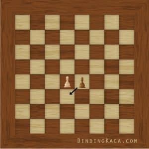 cara bermain catur, papan catur coklat, gambaran en passant