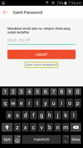 cara menghapus akun shopee yang lupa password dengan mengganti password, ganti nomor hp