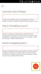 cara menghapus akun shopee yang lupa password dengan mengganti password, ganti nomor hp