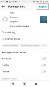 menambahkan caption, tag, dan hashtag pada posting foto dan video instagram, cara menggunakan instagram versi baru untuk pemula