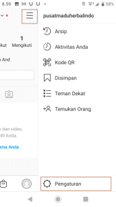 pengaturan untuk mengubah akun menjadi privat/privasi, cara menggunakan instagram versi baru untuk pemula