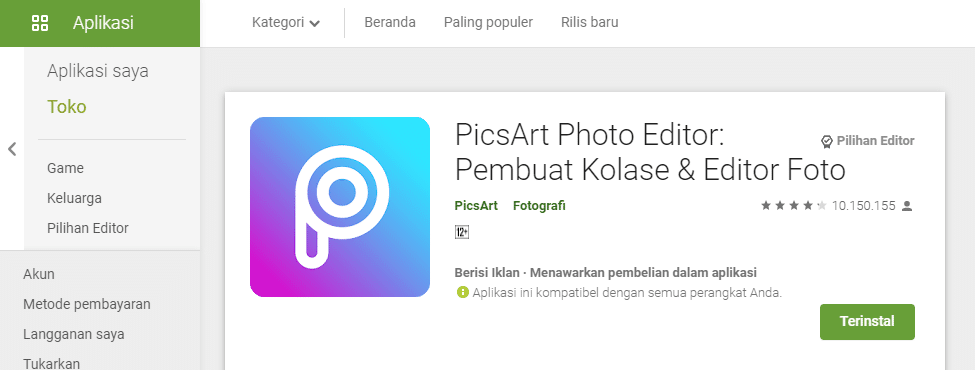 aplikasi edit foto terbaik dan gratis di android picsart