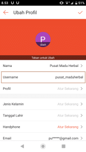 cara mengubah atau mengganti username shopee, pengaturan profil akun shopee
