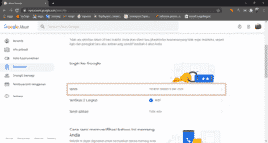 cara ganti password di hp dan pc secara berkala, menu keamanan akun gmail