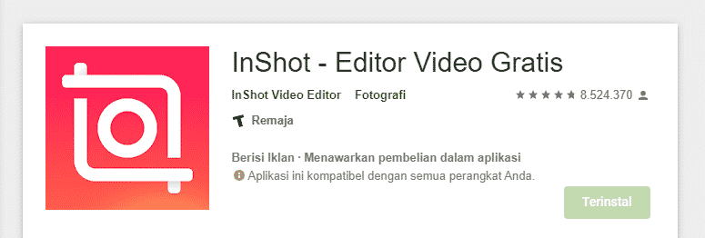aplikasi edit video terbaik gratis android ios inshot