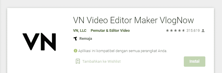 aplikasi edit video terbaik gratis android ios vn video editor