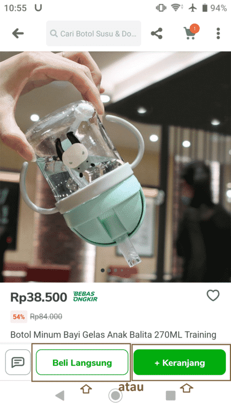 cara dropship di tokopedia, display produk barang di tokped sebelum beli atau masuk keranjang