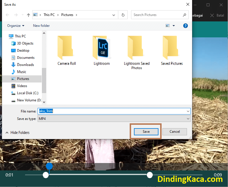 cara memotong video di laptop tanpa aplikasi di windows media player, save video edit