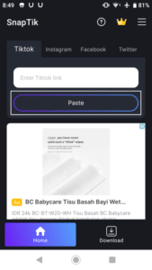 cara menghilangkan watermark video tiktok dengan aplikasi snaptik